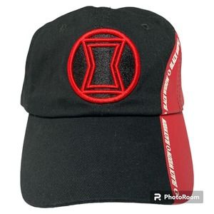 Marvel Black Widow faux leather cotton hat Nice!